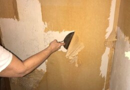 Gently Scrape Remaining Paper Michigan company to remove wallpaper