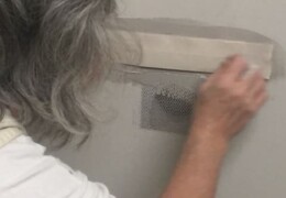 Use screen and tape to cover damage Use screen and tape to cover damage